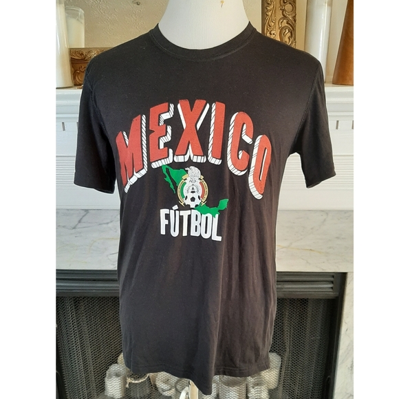 Adidas Mexico Futbol Black Climalite Tshirt Large